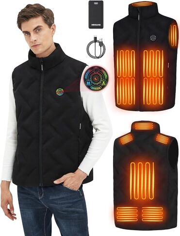 Men's and Women's Heated Vest with 16000mAh Battery Pack Heated Jacket for Men, Lightweight Waistcoats for Outdoor in Saudi Arabia