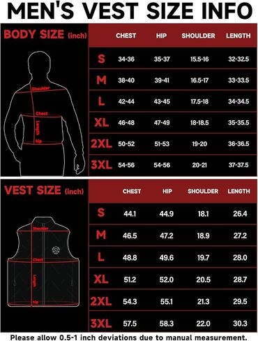 Men's and Women's Heated Vest with 16000mAh Battery Pack Heated Jacket for Men, Lightweight Waistcoats for Outdoor in Saudi Arabia
