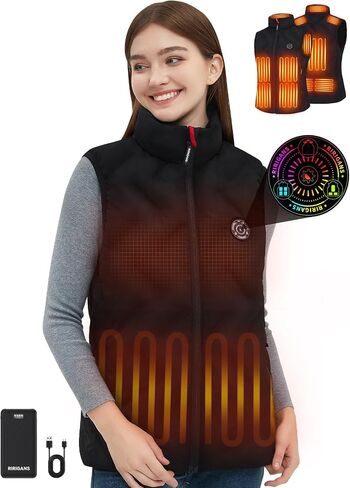 Men's and Women's Heated Vest with 16000mAh Battery Pack Heated Jacket for Men, Lightweight Waistcoats for Outdoor in Saudi Arabia