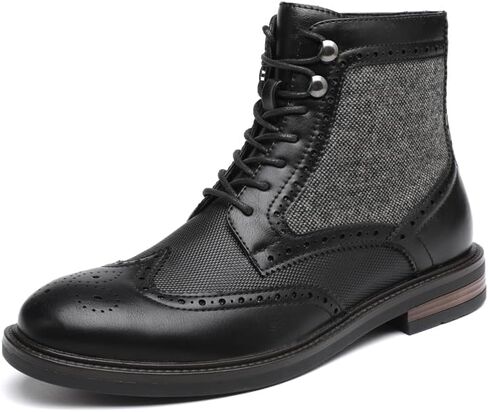 DECARSDZ Men's Fashion Lace-up Dress Casual Chukka Boots for Men Zipper Boot in Saudi Arabia