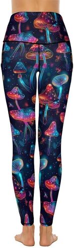 Women's High Waist Tummy Control Yoga Pants with Pockets Workout Leggings in Kuwait