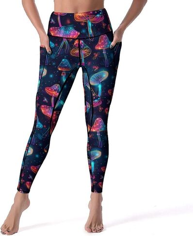Women's High Waist Tummy Control Yoga Pants with Pockets Workout Leggings in Kuwait