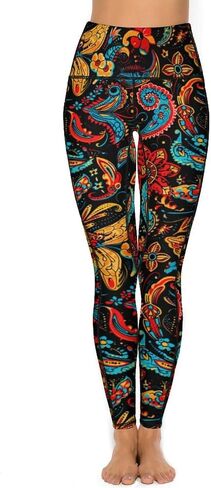 Women's High Waist Tummy Control Yoga Pants with Pockets Workout Leggings in Kuwait