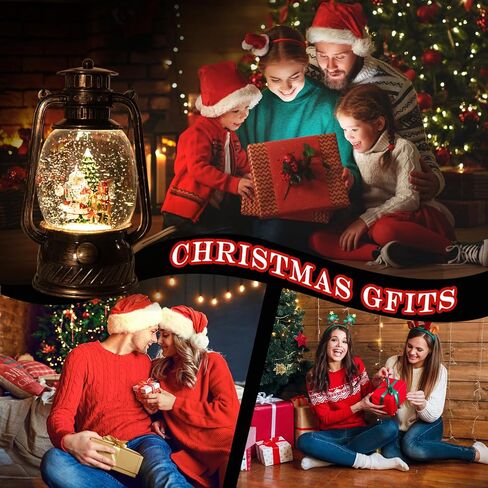 Christmas Decorations Mini Lanterns Christmas Lanterns Decorative Christmas Tree Home Decoration Small Candle Lantern Flame Christmas Tree Hanging Lanterns Decorations（4 PCS） in Kuwait