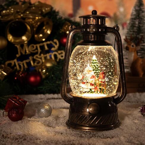 Christmas Decorations Mini Lanterns Christmas Lanterns Decorative Christmas Tree Home Decoration Small Candle Lantern Flame Christmas Tree Hanging Lanterns Decorations（4 PCS） in Kuwait