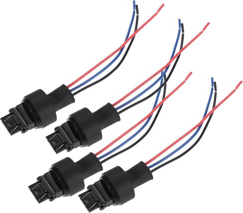 3157 Bulb Sockets Male Adapter Wiring Harness for LED Bulbs Turn Signal Lights Brake Tail Lights Replacement Cable Harness Connector (Set of 4) in Saudi Arabia