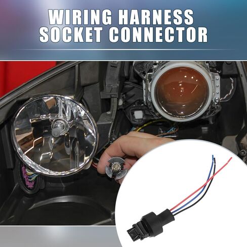 3157 Bulb Sockets Male Adapter Wiring Harness for LED Bulbs Turn Signal Lights Brake Tail Lights Replacement Cable Harness Connector (Set of 4) in Saudi Arabia