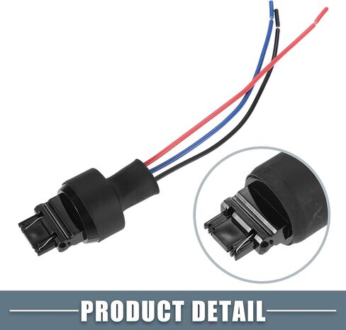 3157 Bulb Sockets Male Adapter Wiring Harness for LED Bulbs Turn Signal Lights Brake Tail Lights Replacement Cable Harness Connector (Set of 4) in Saudi Arabia