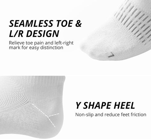 AKASO Ankle Athletic Running Socks - Coolmax Moisture Wicking Anti-Odor Low Cut Socks for Walking Sport Men Women, 2 Pack in Saudi Arabia