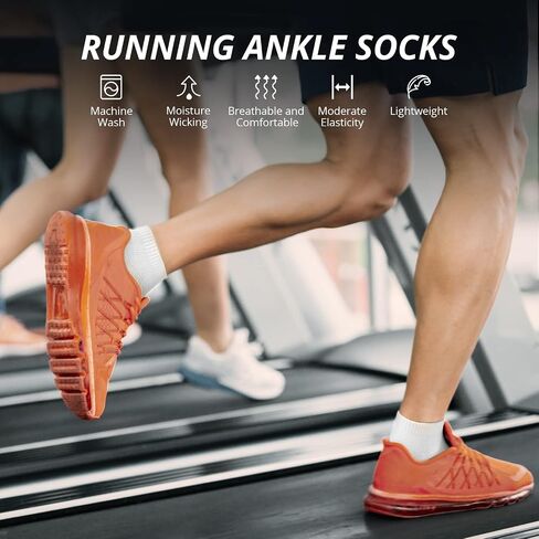 AKASO Ankle Athletic Running Socks - Coolmax Moisture Wicking Anti-Odor Low Cut Socks for Walking Sport Men Women, 2 Pack in Saudi Arabia