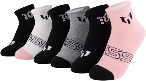 Messi Men's Lifestyle Ankle, 6-Pack Kids Socks, Soft & Stretchy, Comfortable in Saudi Arabia
