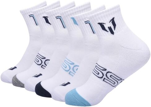 Messi Men's Lifestyle Ankle, 6-Pack Kids Socks, Soft & Stretchy, Comfortable in Saudi Arabia
