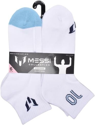 Messi Men's Lifestyle Ankle, 6-Pack Kids Socks, Soft & Stretchy, Comfortable in Saudi Arabia