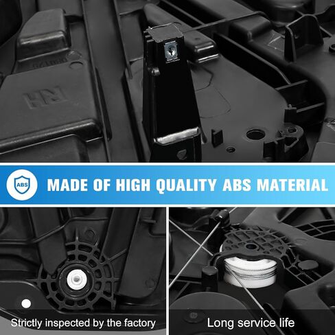 82481-C2010 منظم النافذة الأمامية اليمنى متوافق مع Hyundai Sonata 2015 2016 2017 2018 2019 1.6L 2.0L 2.4L، استبدال # 82481C2010، منظم نوافذ الطاقة لجانب الركاب الأمامي بدون محرك in Kuwait