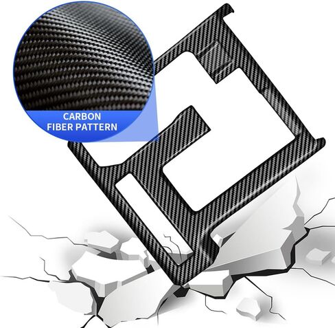 Car Central Control Gear Shift Panel Trim Cover for Toyota Tacoma 2024 2025 Pickup Truck Auto Interior Decorations Accessories Center Console Protection Frame Carbon Fiber Style kit Accessory in Saudi Arabia