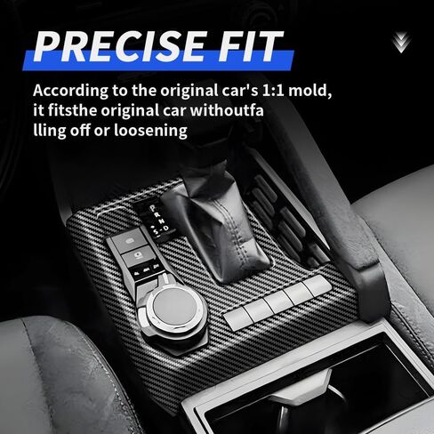 Car Central Control Gear Shift Panel Trim Cover for Toyota Tacoma 2024 2025 Pickup Truck Auto Interior Decorations Accessories Center Console Protection Frame Carbon Fiber Style kit Accessory in Saudi Arabia