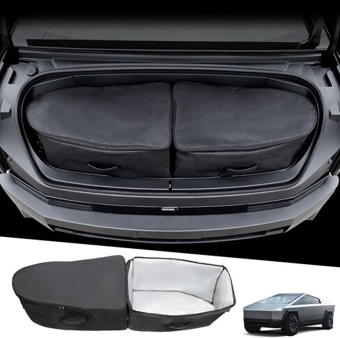 Front Frunk Oxford Insulation Cooler Storage Bag for Tesla Cybertruck 2024, Front Waterproof Organizer for Cybertruck Accessories 2PCS in Kuwait