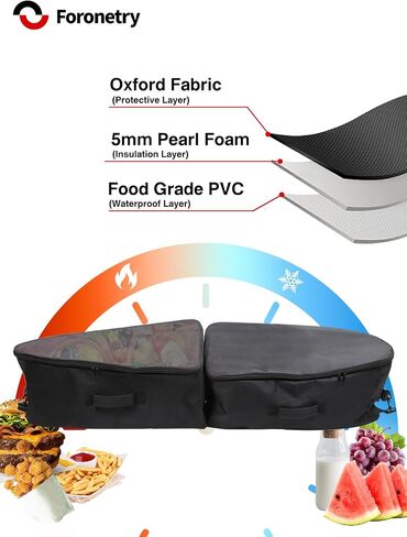 Front Frunk Oxford Insulation Cooler Storage Bag for Tesla Cybertruck 2024, Front Waterproof Organizer for Cybertruck Accessories 2PCS in Kuwait