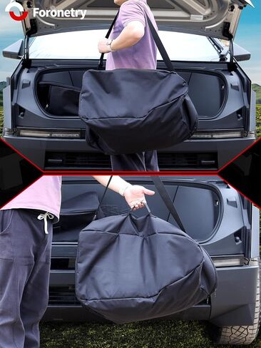 Front Frunk Oxford Insulation Cooler Storage Bag for Tesla Cybertruck 2024, Front Waterproof Organizer for Cybertruck Accessories 2PCS in Kuwait