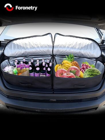 Front Frunk Oxford Insulation Cooler Storage Bag for Tesla Cybertruck 2024, Front Waterproof Organizer for Cybertruck Accessories 2PCS in Kuwait