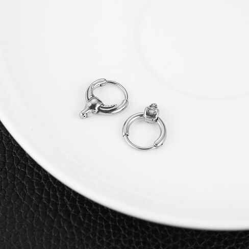 hzman 316l الجراحية الصلب يتوقف حلقات الأنف هوب لثقب الأنف الحاجز الدائري ثعبان البقرة رئيس هوب القرط الغضروف الحلزون Daith الزنمة روك محارة الشفاه شحمة الأذن in Kuwait