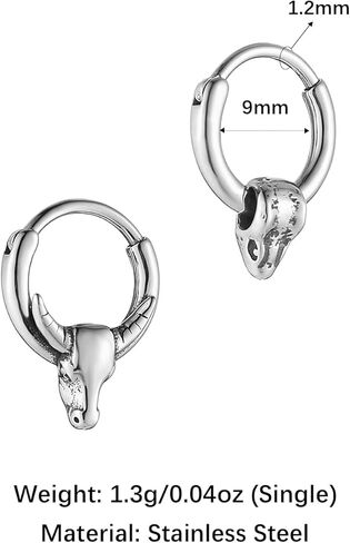 hzman 316l الجراحية الصلب يتوقف حلقات الأنف هوب لثقب الأنف الحاجز الدائري ثعبان البقرة رئيس هوب القرط الغضروف الحلزون Daith الزنمة روك محارة الشفاه شحمة الأذن in Kuwait