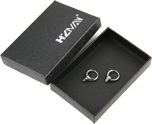 hzman 316l الجراحية الصلب يتوقف حلقات الأنف هوب لثقب الأنف الحاجز الدائري ثعبان البقرة رئيس هوب القرط الغضروف الحلزون Daith الزنمة روك محارة الشفاه شحمة الأذن in Kuwait