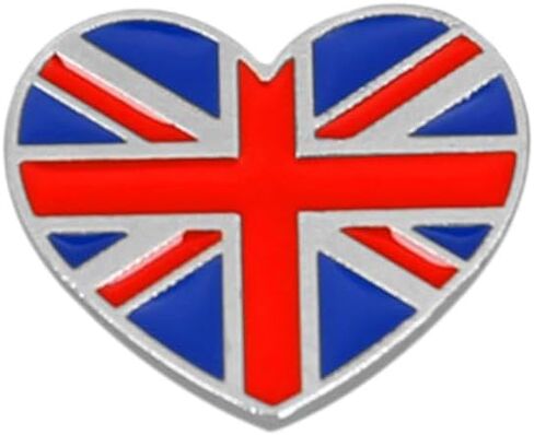 Britain English National Flag Enamel Pin and the United Kingdom heart-shaped National Emblem Badge Brooch For Backpack and Coat in Kuwait