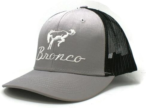 Bronco Logo Baseball Cap, Gray and Black in Saudi Arabia