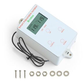 Adjustable Dual Battery Isolator Kit, Briidea 12V 140Amp Voltage Sensitive Relay with LCD Display for Easy Voltage Monitoring and Parameter Adjustment, Suitable for ATV UTV RV Marine Truck