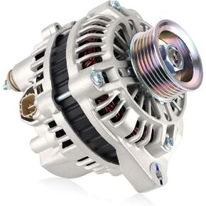 13893 Car Alternators Fit for Honda Civic Alternator, for Acura EL Alternator 2001-2005 1.7L L4 Automotive Replacement Alternators High Output Alternator 70 Amp, 6-Groove Pulley 31100PLMA01