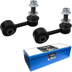 مثبت أمامي Sway Bar Link K750179 K750180 (زوج) متوافق مع 2008-2022 To-yota Sequoia، 2007-2021 Tundra [# 488100C010 488200C010 542-495 542-496 101-5886 101-5887 TC5515 TC5516]