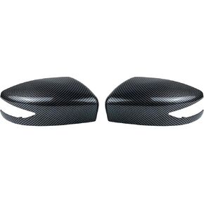 Mirror Cover w/Signal Light Compatible with Altima Sedan 2013-2018 Sentra 2013-2019 Left and Right Side (Carbon Fiber Look)