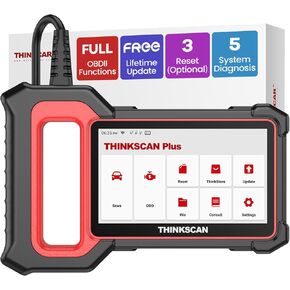 THINKCAR OBD2 Scanner, ThinkScan Plus S4 ABS,SRS,TCM,ECM,BCM Scan Tool with 5 Special Services Options, 94 Vehicle Brands Car Code Reader, FCA AutoAuth, Wireless Update