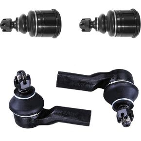 4pc Front Outer Tie Rod Ends and Front Upper Ball Joint Kit ES2214 ES2215 K8676 for Ford Ranger 1993-1997 4WD, Explorer 1993-1994 4WD, Ball Joints Tie Rods for Mazda B3000/B4000 1994-1997 4WD