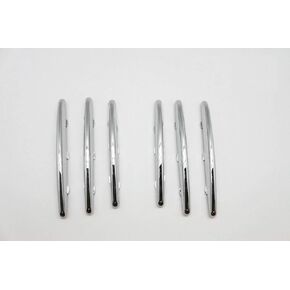 Mercedes Benz SLK Accessories, Chrome Molding Fins, Bonnet Grille Hood Vent Cover Trims Compatible with 2004-2011 Mercedes Benz R171 SLK - Chrome Nickel Stripe