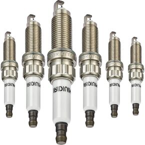 97506 Platinum Iridium Spark Plugs 6 Pack Compatible with BMW 135i M235i 335i 435i 535i 640i 740i 740Li 535i xDrive 335i xDrive X3 X4 X5 X6 ActiveHybrid 3 5 7 3.0L L6 Engine for SILZKBR8D8S