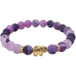 KSQS Lover Couple Bracelet Yoga Balancing Reiki Healing with Elephant for Christmas Thanksgiving