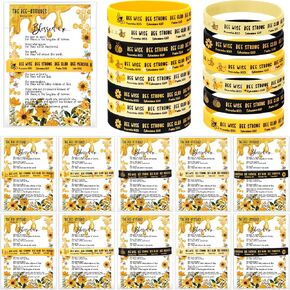 Tondiamo 36 Set Beatitudes Christian Gifts Religious Biblical Bee Silicone Bracelets the Beatitudes Bookmarks Inspirational Church Supplies for Sunday School Adults Classroom Church Activities