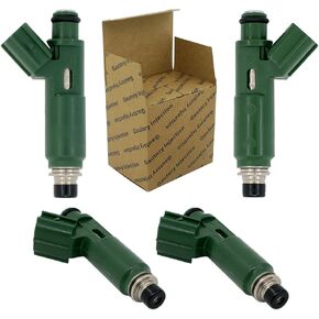 Fuel Injectors Fit for Chevy Prizm 2000-2002 Pontiac Vibe 2003-2006 Toyota Celica MR2 Spyder 2000-2005 Corolla 2000-2004 Matrix Replaces 23250-22040 23250-0D040 23209-0D040 23209-22040 4Pcs 12Holes