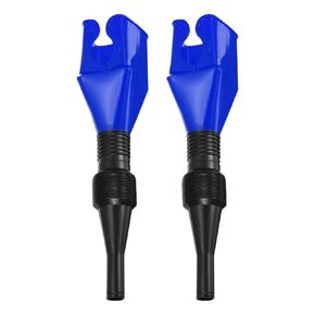 HARFINGTON 2pcs Flexible Snap Funnel, Universal Plastic Draining Oil Tool Retractable Automotive Fuel Funnel for Cars and Motorcycles, White