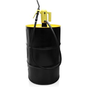 TERA PUMP Electric Fuel Transfer Pump with Full Control Nozzle, Telescopic Tube, Compatible with E85 Antifreeze Gasoline Kerosene (4.2 GPM) Fits 15, 30, and 55 Gallon Drums