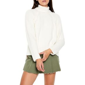 Forever 21 Women's Turtleneck Whipstitched Sweater