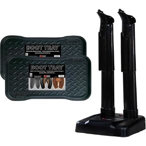 Boot Tray 2 Pack + Silent Boot Dryer Bundle