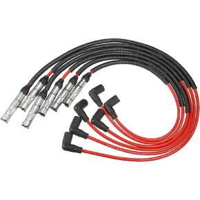 ACROPIX Car Spark Plug Coil Wires Ignition Coil Harness Cable 7mm Fit for VW Golf Jetta Passat No.021998031A/021998031 - Pack of 6