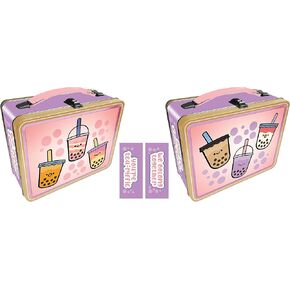 AQUARIUS Boba Fun Tin storage box, 8.6 x 6.8 x 3.9