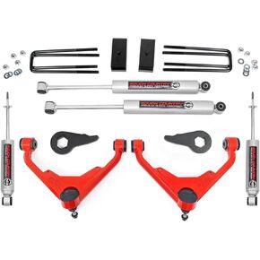 Rough Country 3" Lift Kit for 2001-2010 Chevy/GMC 2500HD | FT Codes - 8596N2RED