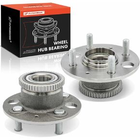 A-Premium 2 x Rear Wheel Bearing and Hub Assembly with ABS Ring & 5-Lug Compatible with Chrysler Sebring 1998-2006, Cirrus 1998-2000 & Dodge Stratus 1998-2006 & Plymouth Breeze