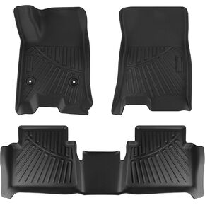 Floor Mats for Chevrolet Chevy Colorado for GMC Canyon 2023 2024 TPE All Weather Floor Liners for Canyon Colorado Car Mats Custom Fit Car Liners Colorado Canyon Crew Cab Interior Protection