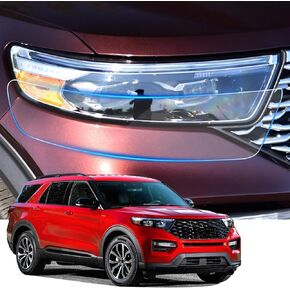 Car Headlight Protection Film for Ford Explorer 2021 2022 2023 2024 Auto Accessories Lucency Vinyl Exterior Decoration Self Adhesive Sheet Sticker Cover Tint Tail Light